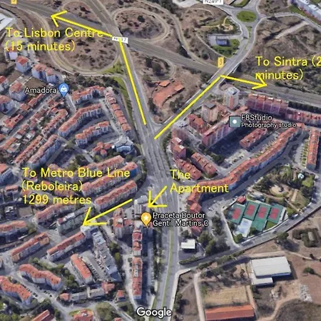 Enjoy Lisbon Cascais Sintra 1200 Metres To Metro Blue Line Sintra Rail Line Free Parking