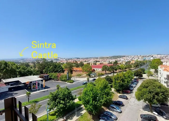 Enjoy Lisbon Cascais Sintra 1200 Metres To Metro Blue Line Sintra Rail Line Free Parking